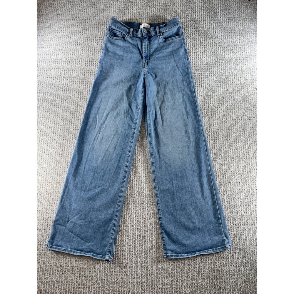 Frame Le Palazzo High Rise Wide Leg Jeans Blue Size 28